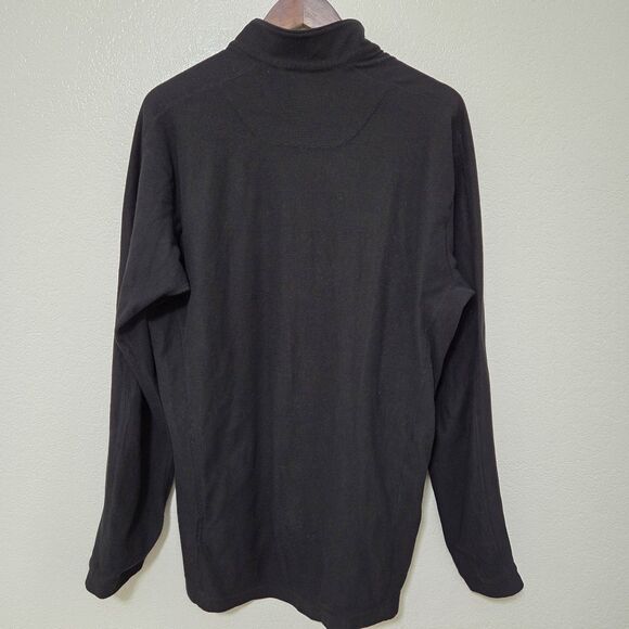 Arc'teryx Men's Large Delta LT Half Zip Waffle Polartec Fleece Black Base Layer - Picture 4 of 8